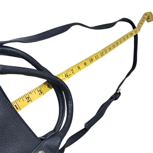 Tommy Hilfiger Black Satchel Shoulder Crossbody Bag | Gold Monogram | Classic - Picture 8 of 16